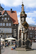 Die Roland Statue auf dem Bremer Marktplatz